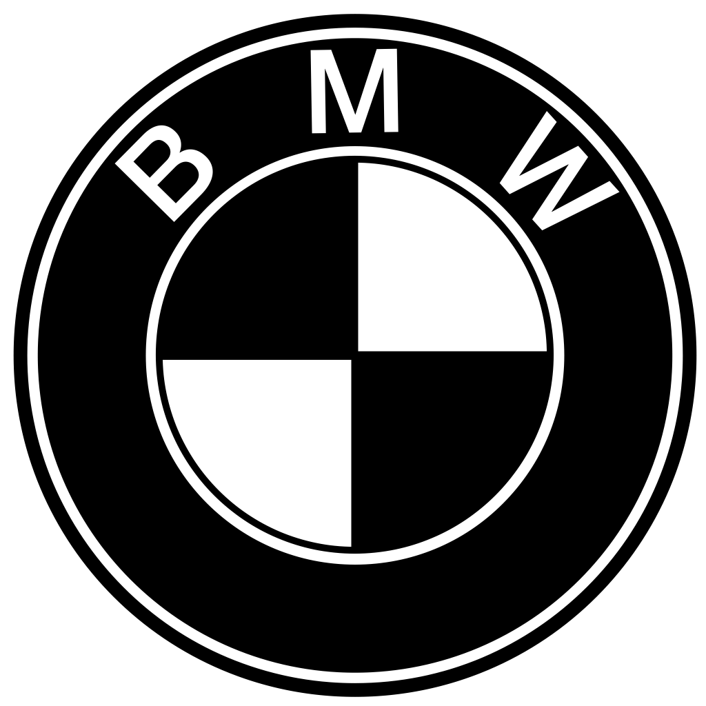 Bmw логотип на черном фоне