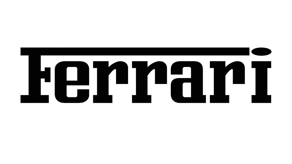 Феррари: текстовый логотип