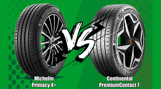 Michelin Primacy 4+ vs Continental PremiumContact 7